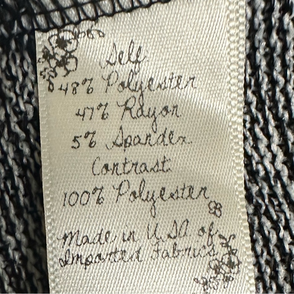 Scrapbook Black And Gray V-neck Sweater - Picture 12 of 12